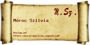 Móroc Szilvia névjegykártya